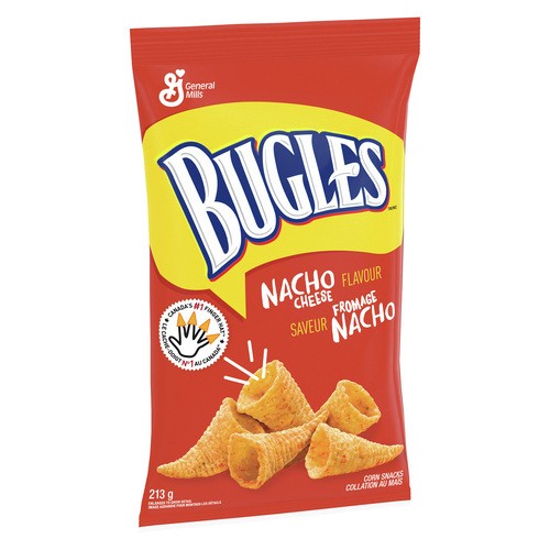 General Mills Bugles Corn Snacks Nacho Cheese 213 g