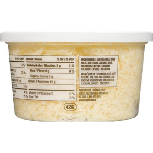 Voilà Online Grocery Delivery Compliments Shredded Cheese Parmesan