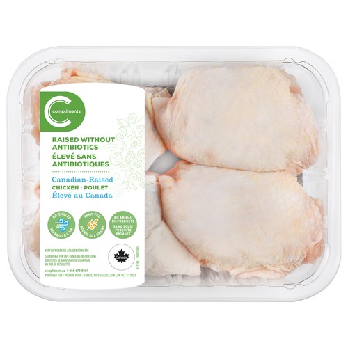 Compliments Raised Without Antibiotics Chicken Thighs Bone-In 