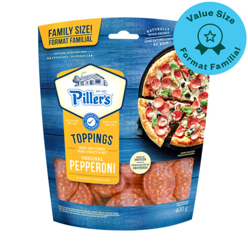 Piller's Toppings Pepperoni Family Size 400 g