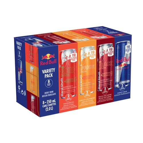 Red Bull Energy Drink Variety Pack 8 x 250 ml (Cans)