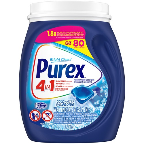 Purex 4 In 1 Laundry Detergent Cold Water 80 Capsules