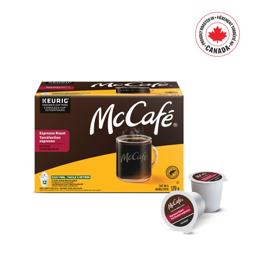McCafé Coffee Pods Rainforest Espresso Dark Roast 12 K-Cups 129 g