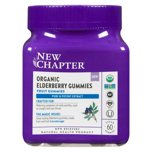 New Chapter Elderberry Organic Gummies 60 Count