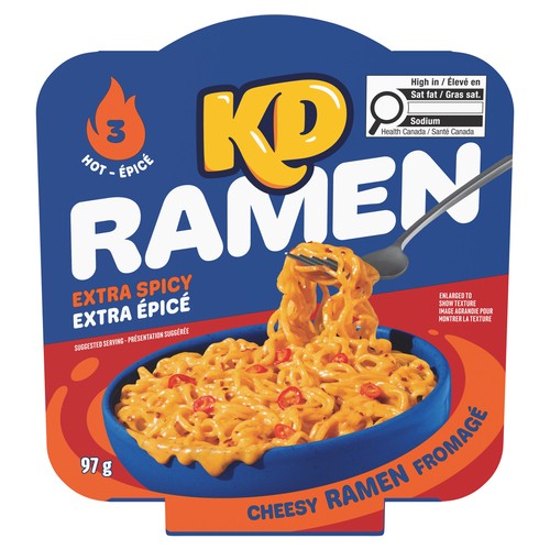 Kraft Dinner Cheesy Ramen 3 Hot Extra Spicy 97 g