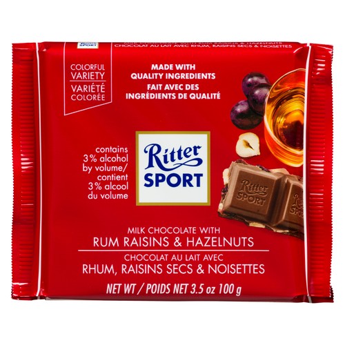 Ritter Sport Rum Raisin Nut Bar 100 g