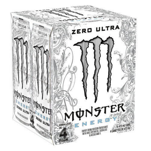 Monster Energy Drink Zero Ultra 4 x 473 ml (cans)