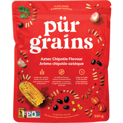 Purgrains Plant-Based Aztk Chipotle Side Dish 220 g