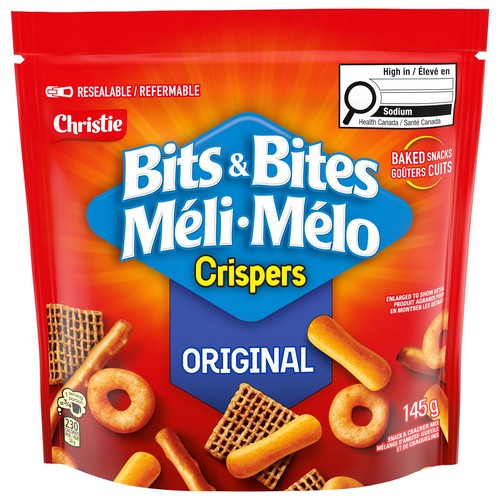 Crispers Bits & Bites Snacks Original 145 g