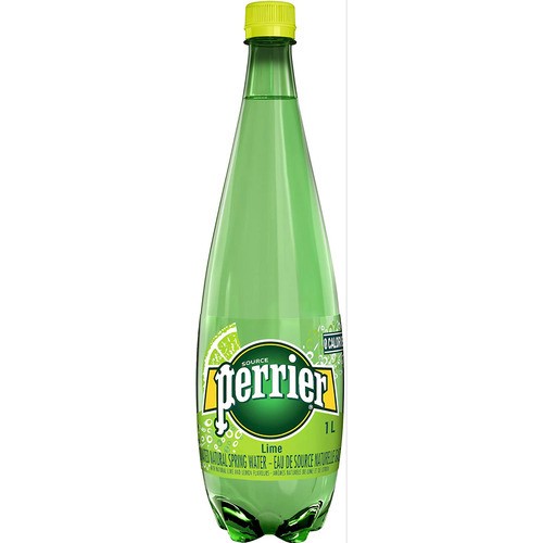 Perrier Carbonated Water Lime Flavor 1 L (bottle)