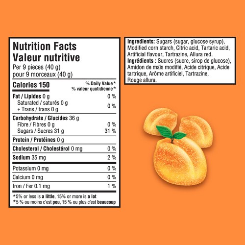 Maynards Candy Fuzzy Peach 814 g