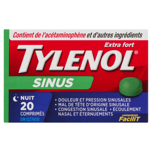 Tylenol Sinus Nighttime 20 Tablets