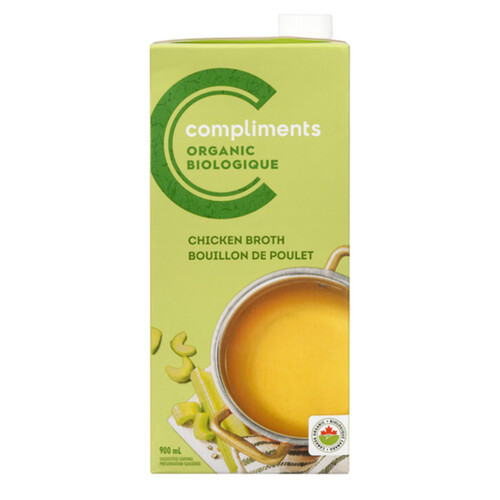 Compliments Organic Broth Chicken 900 ml