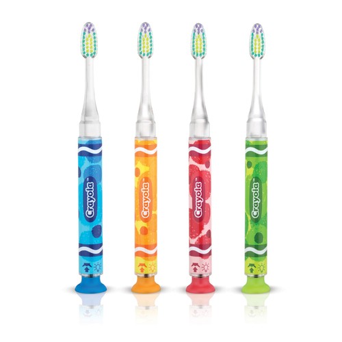 GUM Crayola Kids 3+ Timer Light Toothbrush Soft Bristles 1 Pack