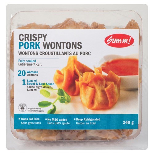 Sum-m! Pork Wontons Crispy 240 g