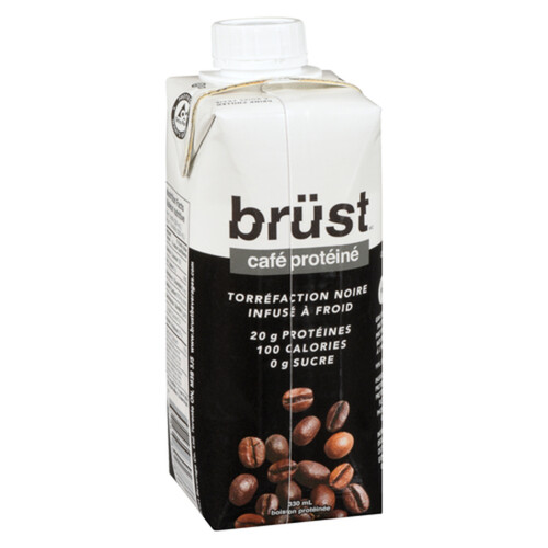 Brust Cold Brew Coffee Dark Roast 20 g Protein 330 ml