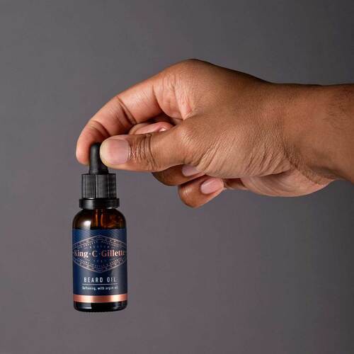 KingC Gillette Mens Beard Infused Jojoba Avocado Macad Almond Oils 1oz