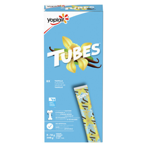 Yoplait Yogurt Tubes Vanilla 8 x 56 g