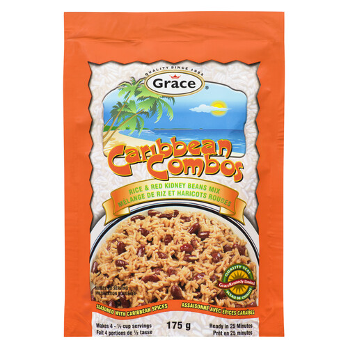 Grace Caribbean Combos Rice and Red Kidney Beans Mix 175 g