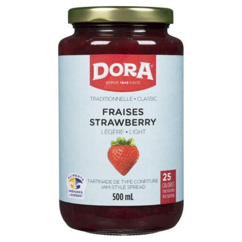 Dora Light Jam Strawberry 500 ml