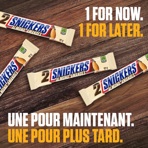 Snickers Chocolate Bar Almond 2 Piece King Size 92 g