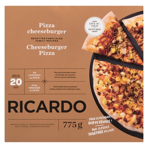 RICARDO Frozen Pizza Cheeseburger 775 g