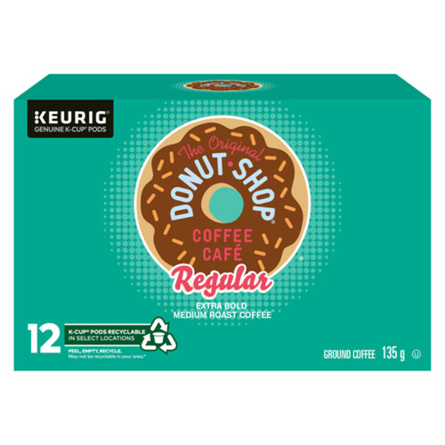 The Original Donut Shop Coffee Pods Regular Medium Roast 12 K-Cups 135 g