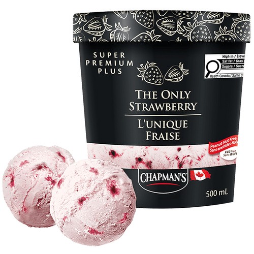 Chapman's Super Premium Plus Ice Cream The Only Strawberry 500 ml