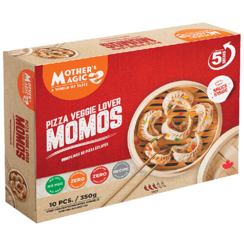 Mother's Magic Frozen Momos Pizza Veggie Lover Hot 350 g - Voilà