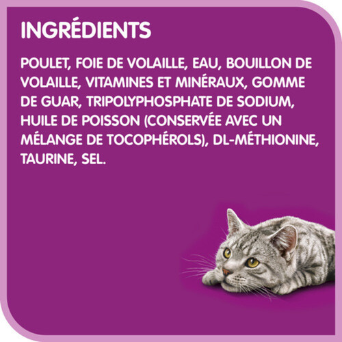 Whiskas Perfect Portions Wet Cat Food Paté Chicken & Liver 75 g