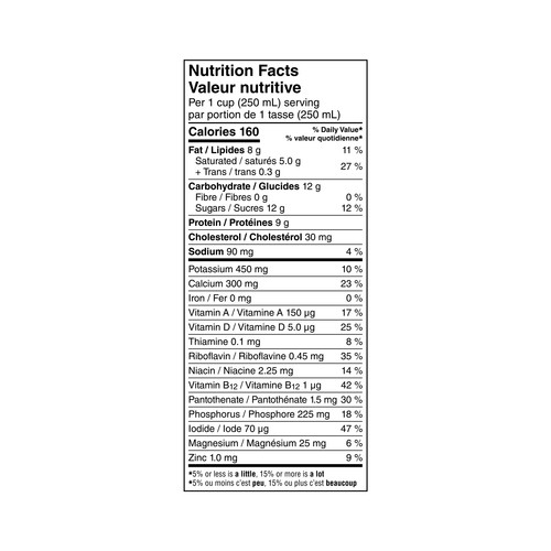 Lactantia PurFiltre 3.25% Milk Homogenized 1 L