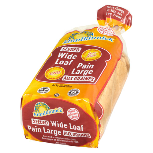 Kinnikinnick Gluten-Free Frozen Loaf Wide Seeded 615 g