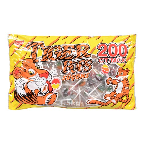 Regal Candy Tiger Pops 200 Count 1.5 kg