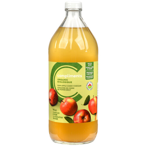 Compliments Organic Raw Apple Cider Vinegar 946 ml