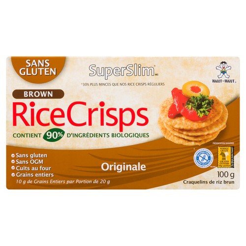 Want Want SuperSlim Gluten-Free Brown Rice Crisps Original 100 g
