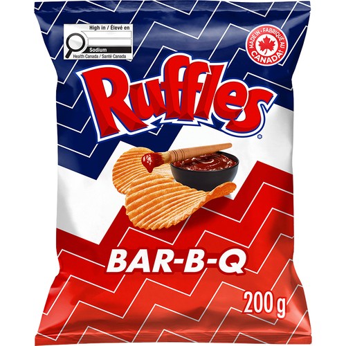 Ruffles Potato Chips Bar-B-Q Flavoured 200 g