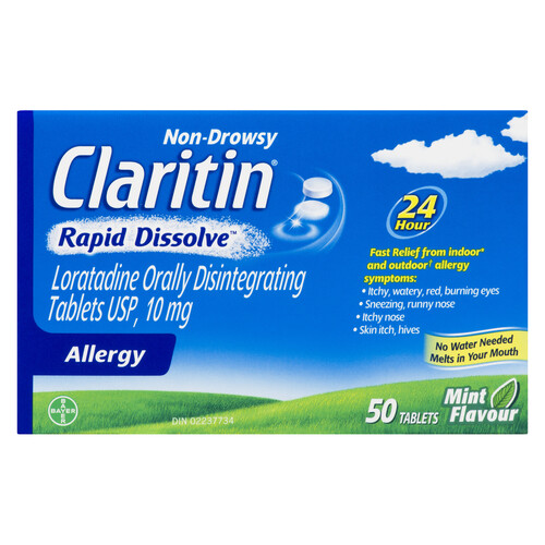 Claritin Rapid Dissolve Antihistamine 50 Tablets