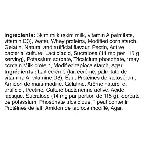 Yoplait Source 0% Smooth Traditional Yogurt Vanilla 630 g