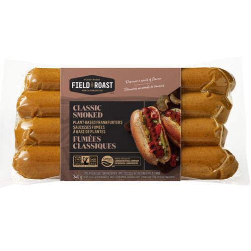 Field Roast Plant-Based Sausage Classic Smoked Frankfurter 340 g