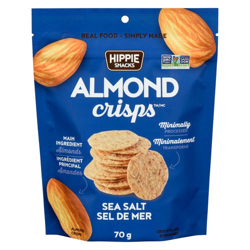 Hippie Snacks Almond Crisps Sea Salt 70 g