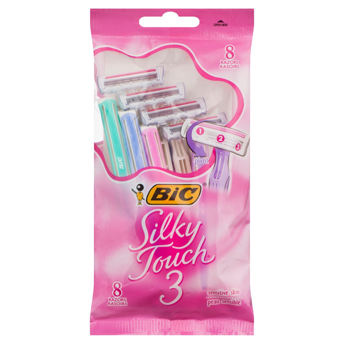 Bic Silky Touch 3 Razors For Sensitive Skin 8 Razors - Voilà Online ...