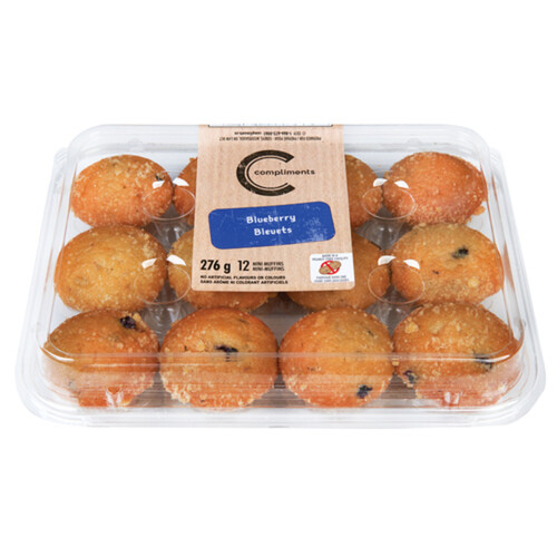 Compliments Mini Muffins Blueberry 276 g