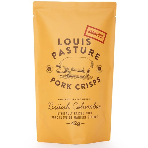 Louis Pasture Pork Crisps BBQ 42 g