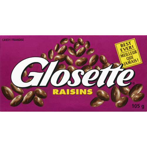 Glosette Chocolate Covered Raisins Big Box 105 g
