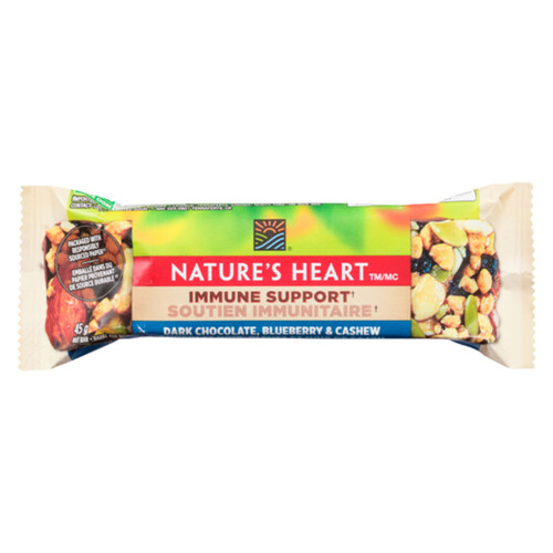 Nature's Heart Granola Bars Immune Support Blueberry Cashew 45 g