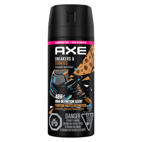 Axe Dual Action Deodorant Body Spray Sneakers And Cookies 113 g