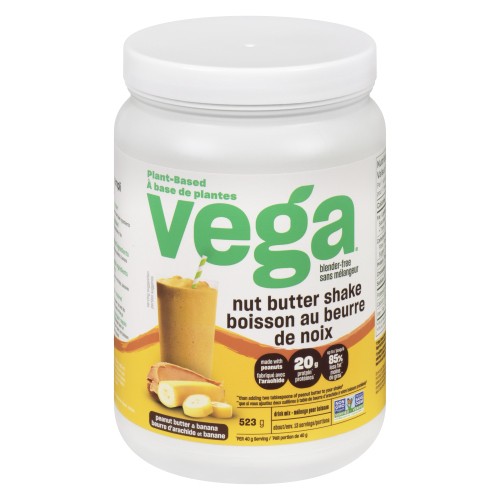 Vega Plant-Based Nut Butter Shake Peanut Butter And Banana 523 g