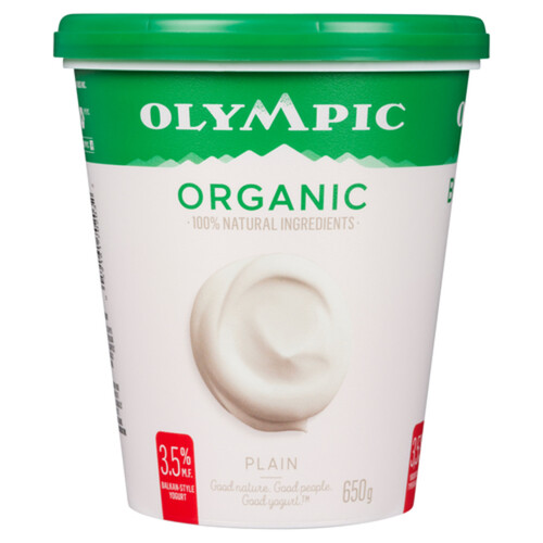 Olympic Organic Yogurt Plain 3.5% 650 g