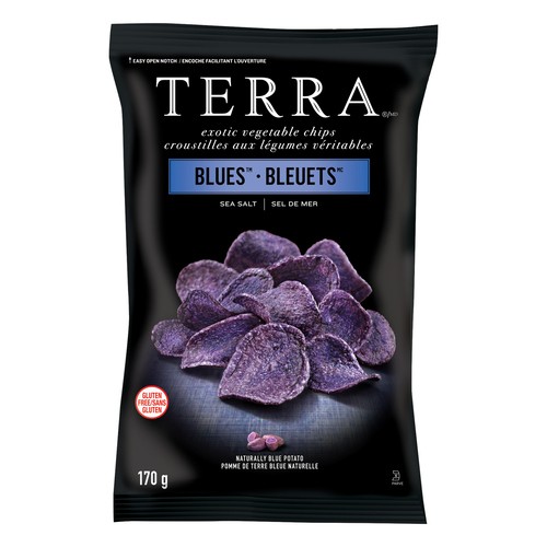 Terra Gluten-Free Vegetable Chips Blues Sea Salt 170 g