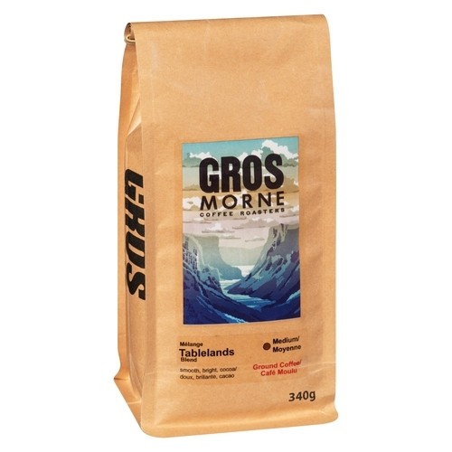 Gros Morne Coffee Roasters Ground Coffee Tablelands Blend Medium 340 g